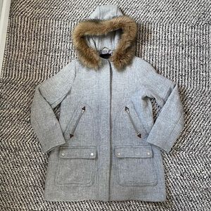 J.Crew Chateau Parka Stadium-Cloth Wool Coat